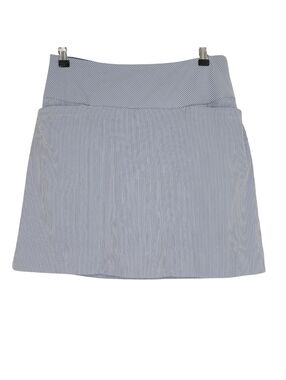SC & Co Tennis Golf Skort Blue Stripe Pull On Athletic Shorts Skirt Medium